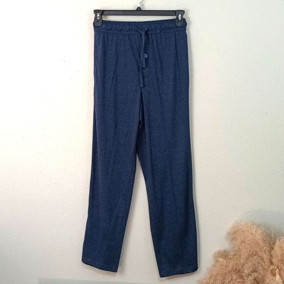 Roundtree & Yorke Mens Long Sleeve Button Down Blue Pajama Set sz S - Picture 8 of 16